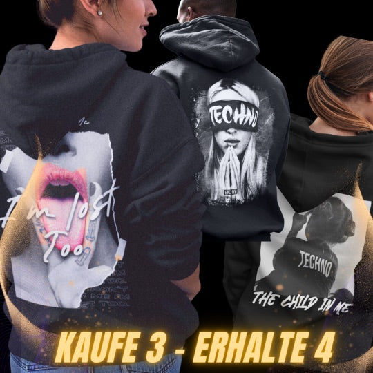 Kaufe 3 Hoodies - Bekomme 1 Shirt Geschenkt