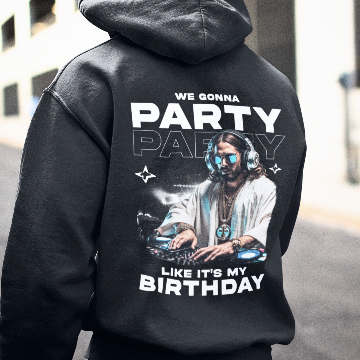 PARTY LIKE IT'S MY BIRTHDAY - Backprint Hoodie Unisex
