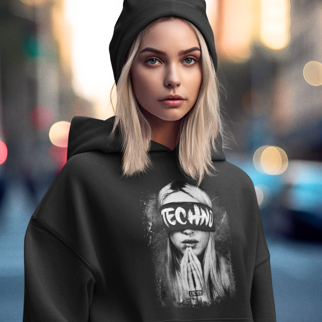 ENJOY TECHNO_ - Bio Oversized Hoodie Unisex