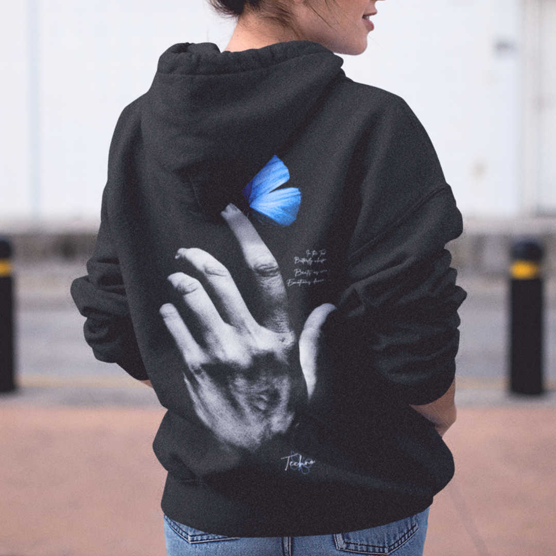 THE SILENCE IN TECHNO  - Backprint Hoodie Unisex