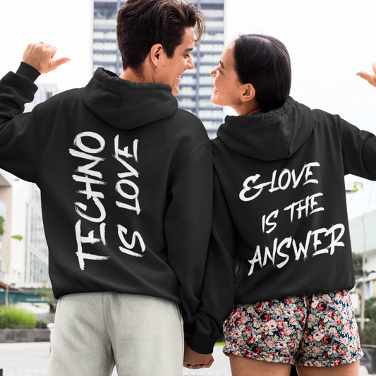 & LOVE IS THE ANSWER  - Backprint Hoodie Unisex