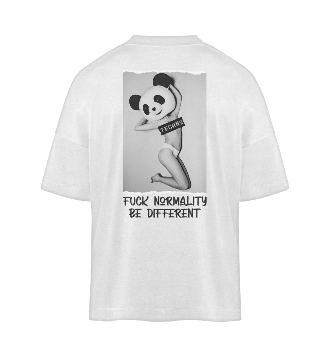 FUCK NORMALITY BE DIFFERENT  - Backprint Bio Oversized Shirt Unisex 🌱
